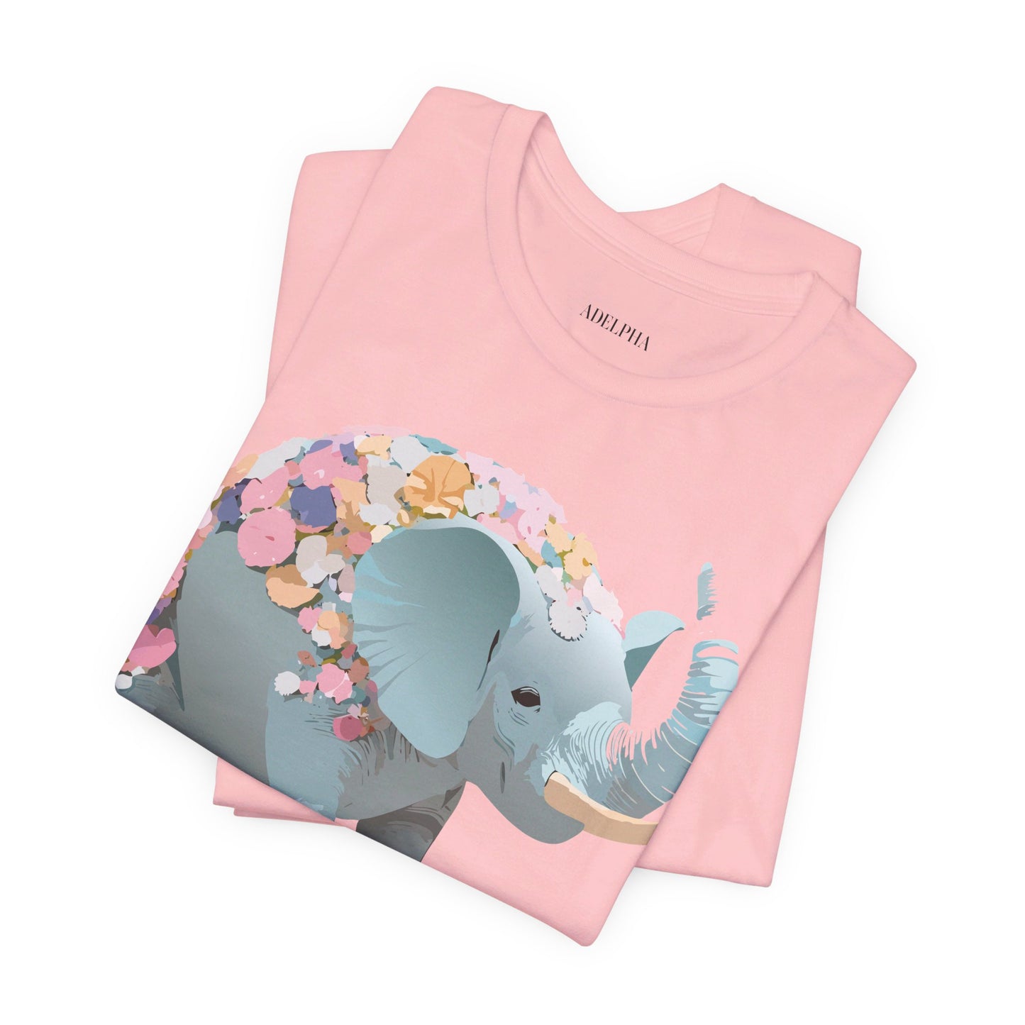 T-Shirt aus natürlicher Baumwolle mit Elefant