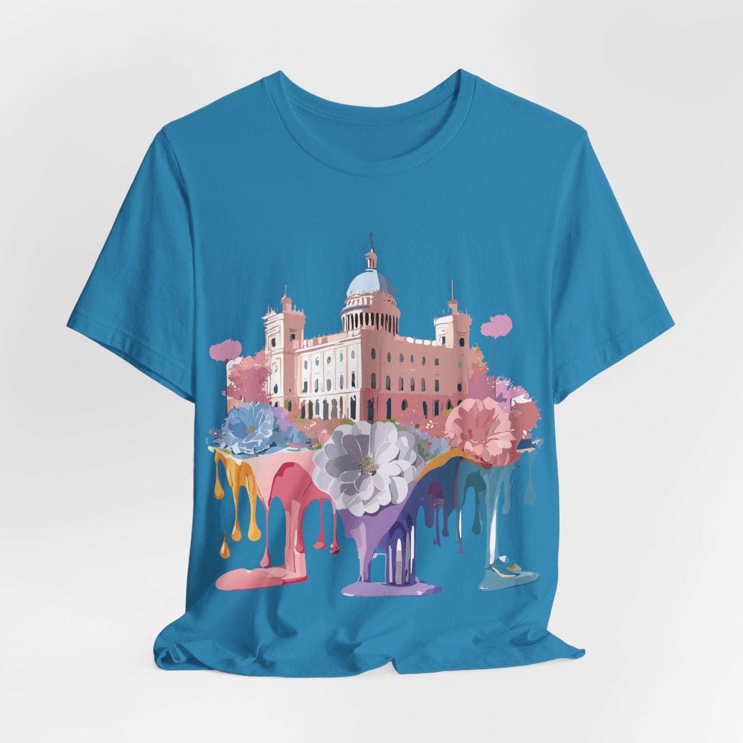 Natural Cotton Tee Shirt - Beautiful Places Collection - Madrid