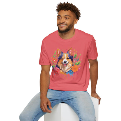 Dog Shirt Unisex Animal Tee Softstyle Gildan 64000 Cotton Tee