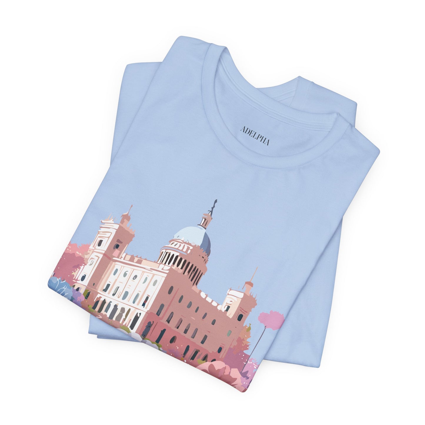 Natural Cotton Tee Shirt - Beautiful Places Collection - Madrid