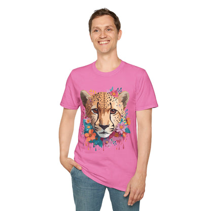 Cheetah Print Unisex Softstyle Tee Gildan 64000 Cotton Short Sleeve Shirt