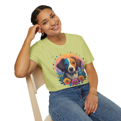 Dog Shirt Unisex Softstyle Tee 100 Percent Cotton Gildan 64000