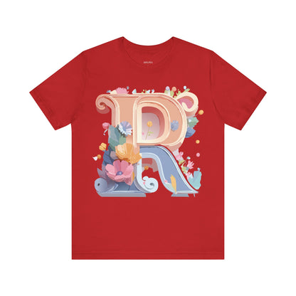 Natural Cotton Tee Shirt - Letters Collection - R Printify