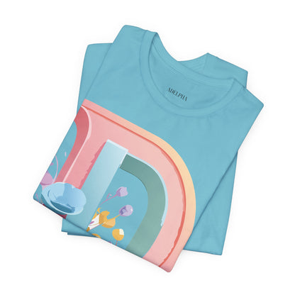 Natural Cotton Tee Shirt - Letters Collection - D Printify