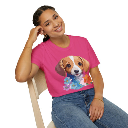 Unisex Dog Shirt Animal Graphic Tee Soft Cotton Gildan 64000