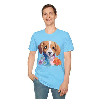 Unisex Dog Shirt Animal Graphic Tee Soft Cotton Gildan 64000