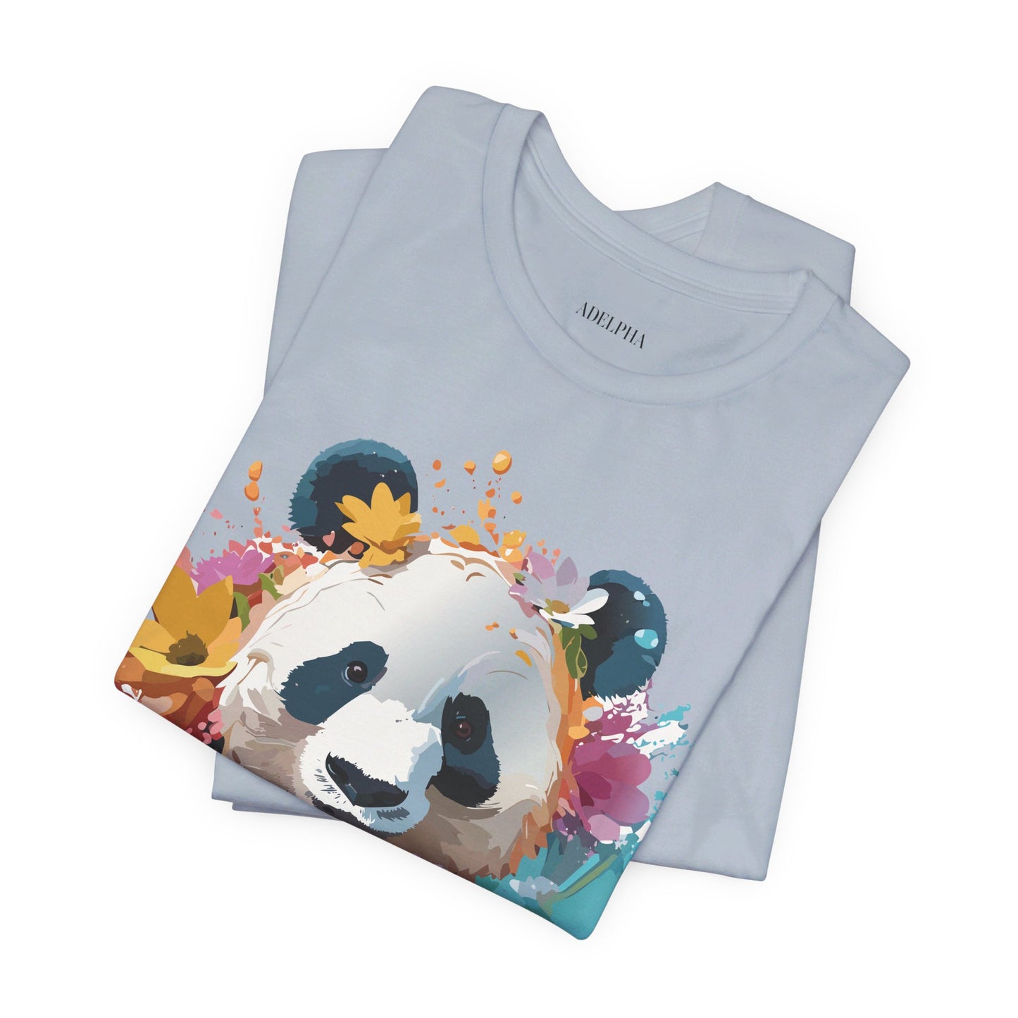 T-shirt en coton naturel avec panda