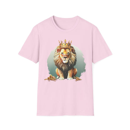 Unisex Lion Shirt Animal Tee Softstyle Gildan 64000 100 Percent Cotton Tee