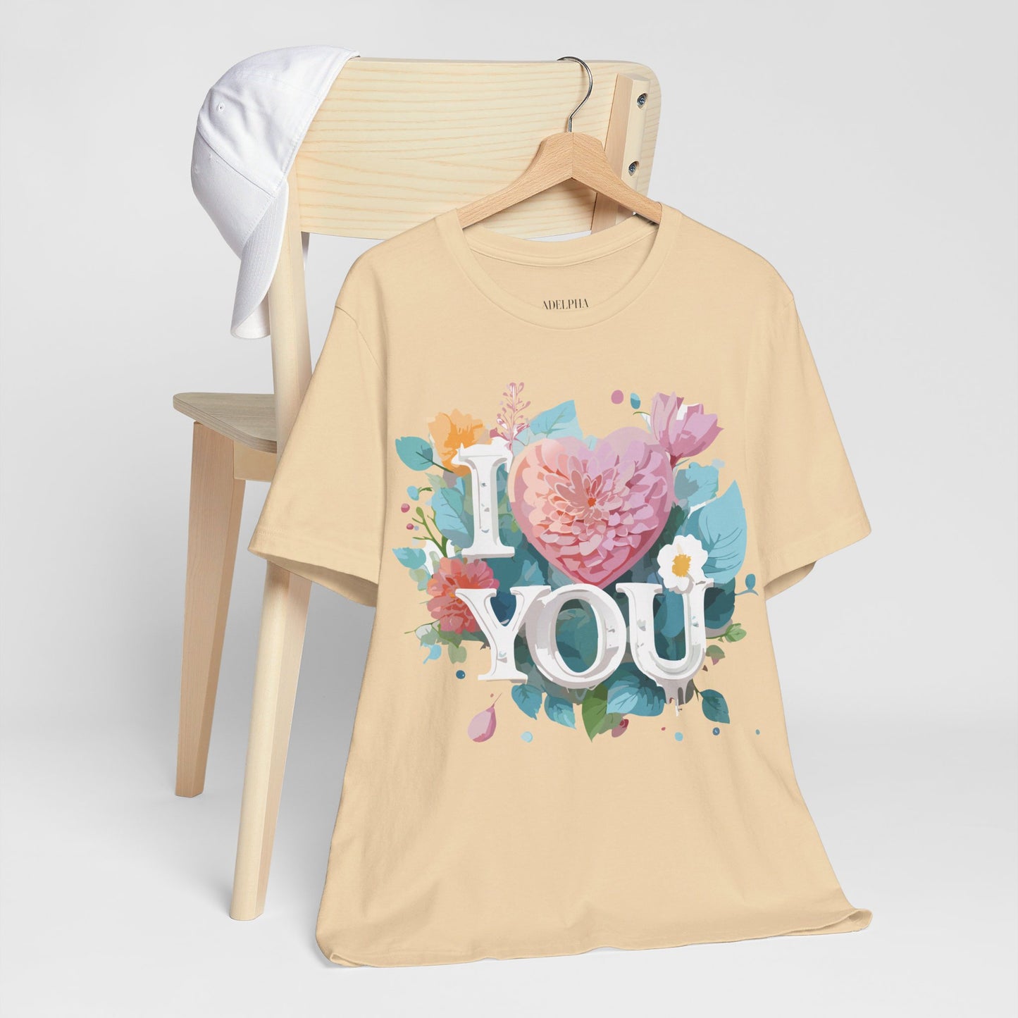 T-Shirt aus natürlicher Baumwolle – Love Story-Kollektion