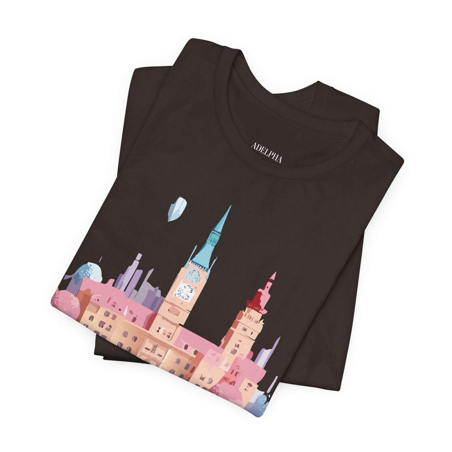 Natural Cotton Tee Shirt - Beautiful Places Collection - Prague