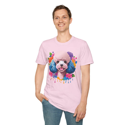 Unisex Dog Shirt Softstyle Tee 100 Percent Cotton Animal Print
