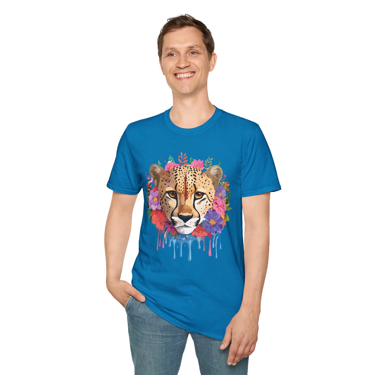 Cheetah Shirt, Shirt with Cheetah, Cheetah Tee, Shirt with Animals