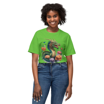 Dragon T Shirt With Art Print HD Cotton Unisex Tee Vintage Dragon Design