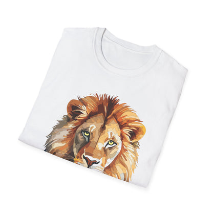 Lion Shirt Unisex Animal Tee Gildan Softstyle 64000 100 Percent Ring Spun Cotton