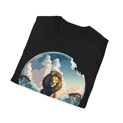 Lion Shirt Unisex Animal Tee Gildan Softstyle 64000 One Hundred Percent Cotton
