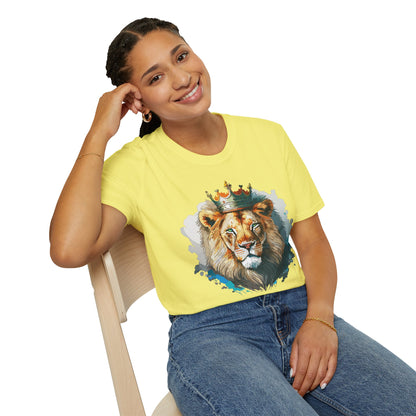 Lion Shirt Unisex Animal Tee Softstyle 64000 100 Percent Ring Spun Cotton