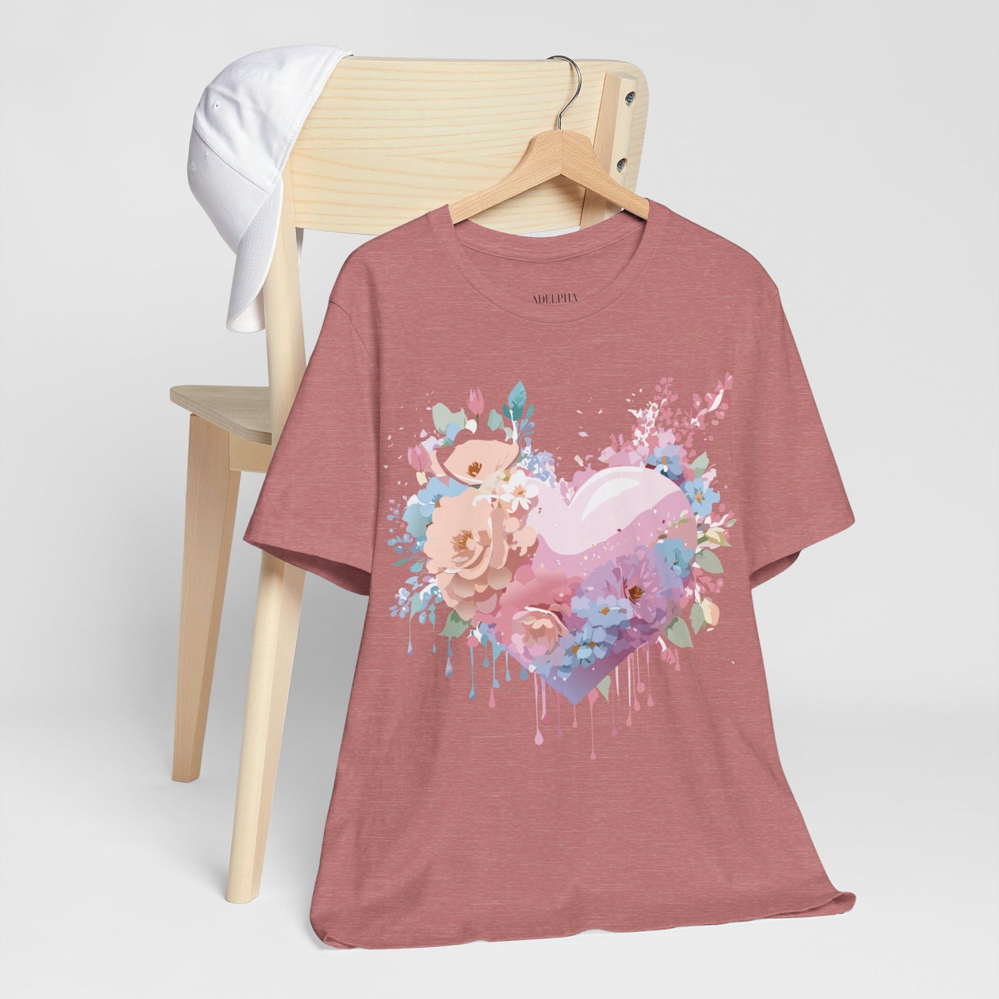 T-Shirt aus natürlicher Baumwolle – Love Story-Kollektion