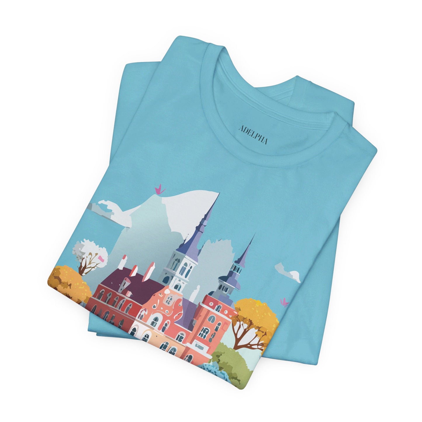 Natural Cotton Tee Shirt - Beautiful Places Collection - Warnemünde and Rostock - Germany