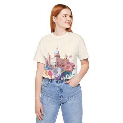 Natural Cotton Tee Shirt - Beautiful Places Collection - Madrid Printify