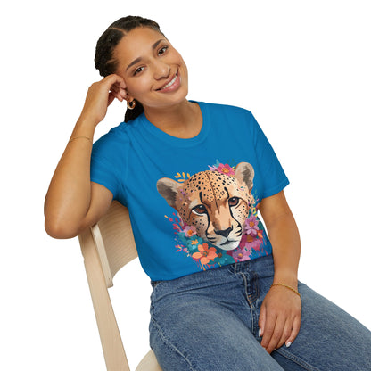 Cheetah Print Unisex Softstyle Tee Gildan 64000 Cotton Short Sleeve Shirt