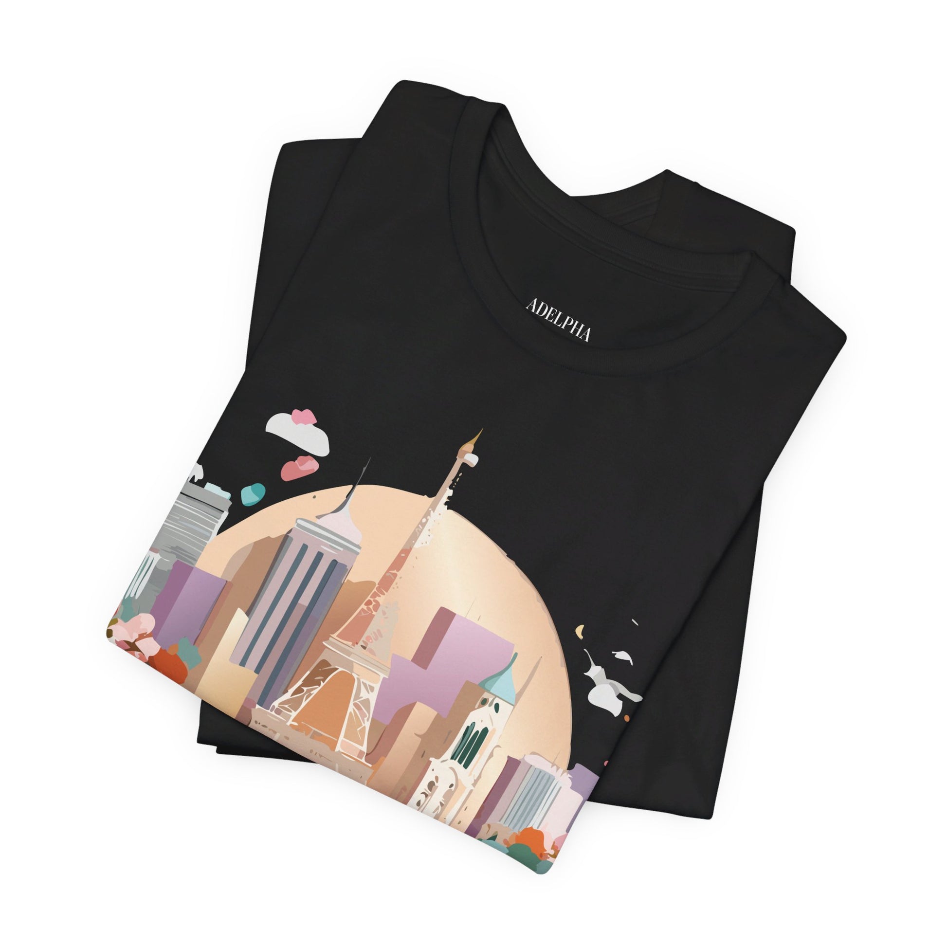 Natural Cotton Tee Shirt - Beautiful Places Collection - Paris Printify
