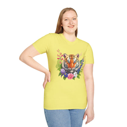 Tiger Shirt Unisex Gildan Softstyle Tee 100 Percent Ring Spun Cotton