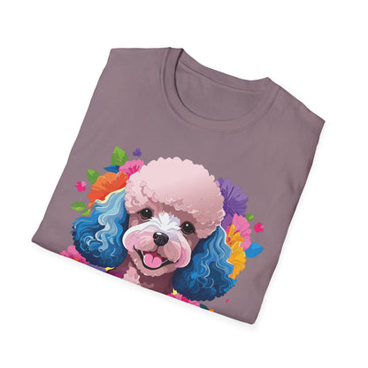 Unisex Dog Shirt Softstyle Tee 100 Percent Cotton Animal Print