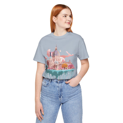 Natural Cotton Tee Shirt - Beautiful Places Collection - Vienna Printify