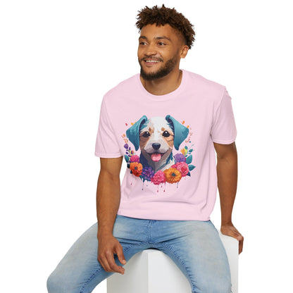 Dog Shirt Unisex Animal Short Sleeve Tee Gildan Softstyle 64000 Cotton Tee