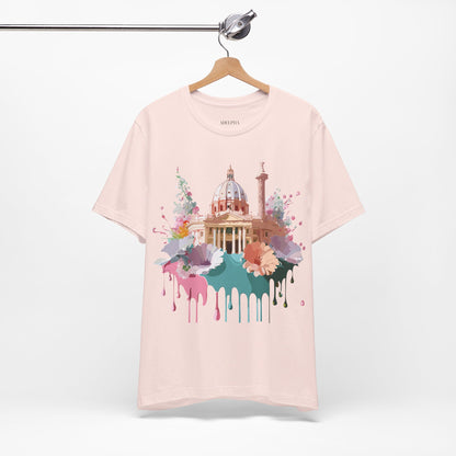 Natural Cotton Tee Shirt - Beautiful Places Collection - Rome Printify