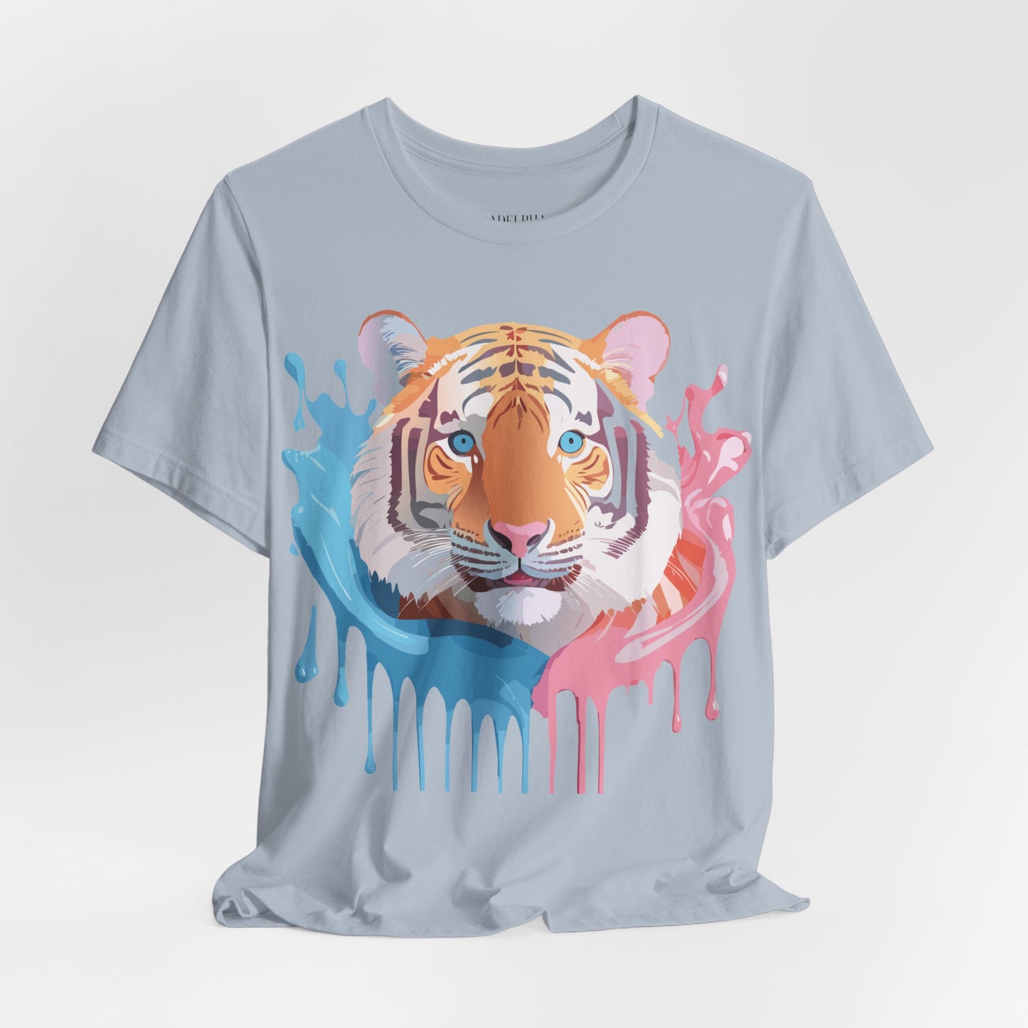 Natural Cotton Tee Shirt with Tiger