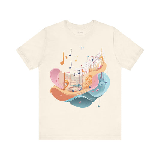 T-Shirt aus natürlicher Baumwolle – Musikkollektion