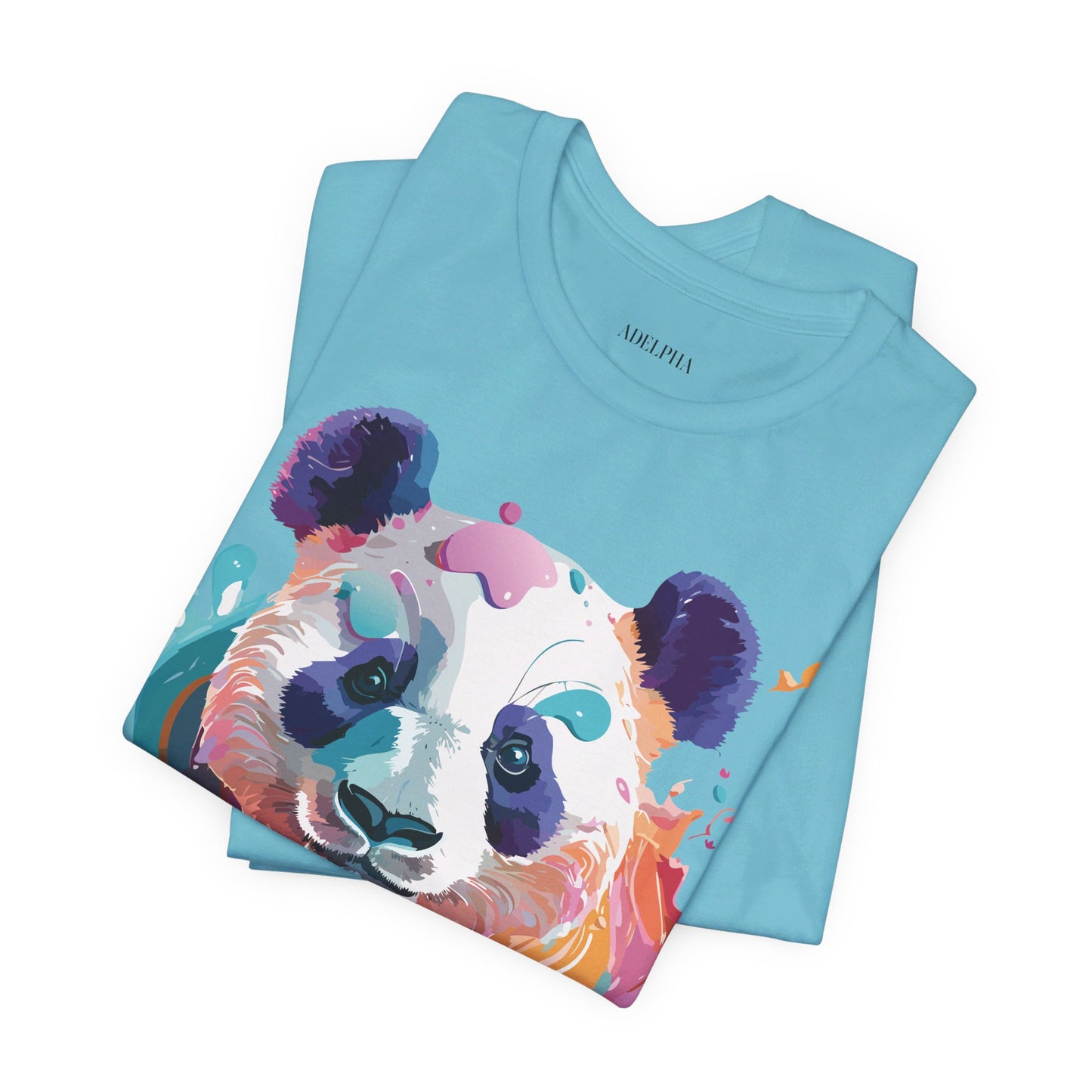 T-shirt en coton naturel avec panda