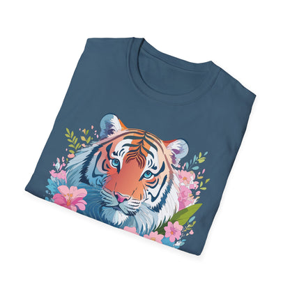 Unisex Tiger Shirt Gildan Softstyle 64000 Cotton Tee Everyday Comfort
