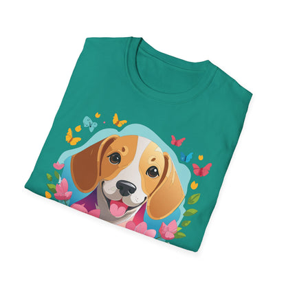 Dog Shirt Unisex Animal Tee Softstyle Cotton Comfort Everyday Wear