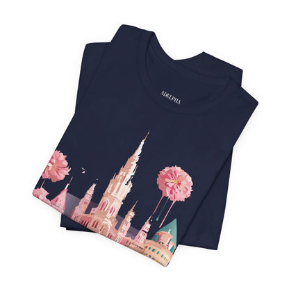 Natural Cotton Tee Shirt - Beautiful Places Collection - Vienna Printify