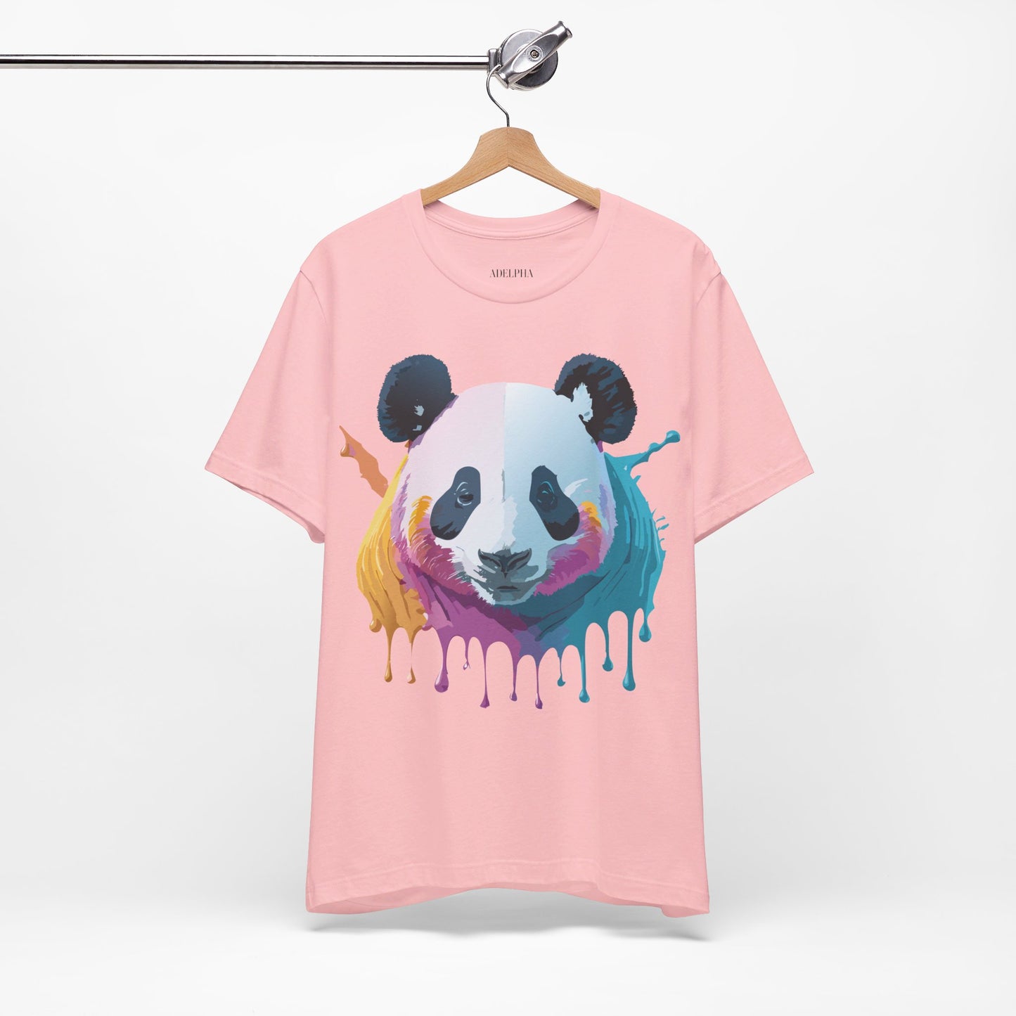 Natural Cotton Tee Shirt with Panda