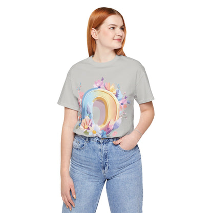 Natural Cotton Tee Shirt - Letters Collection - O Printify