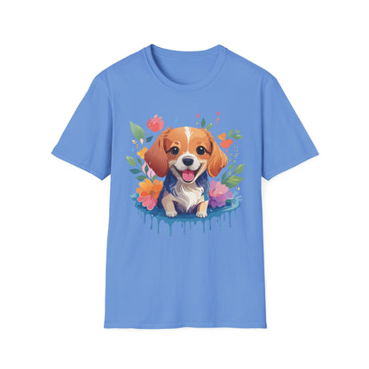Dog Shirt Animal Print Tee Unisex Gildan Softstyle 64000 Cotton Tee