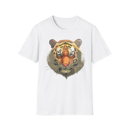 Unisex Tiger Shirt Gildan Softstyle 64000 Cotton Tee For Everyday Comfort
