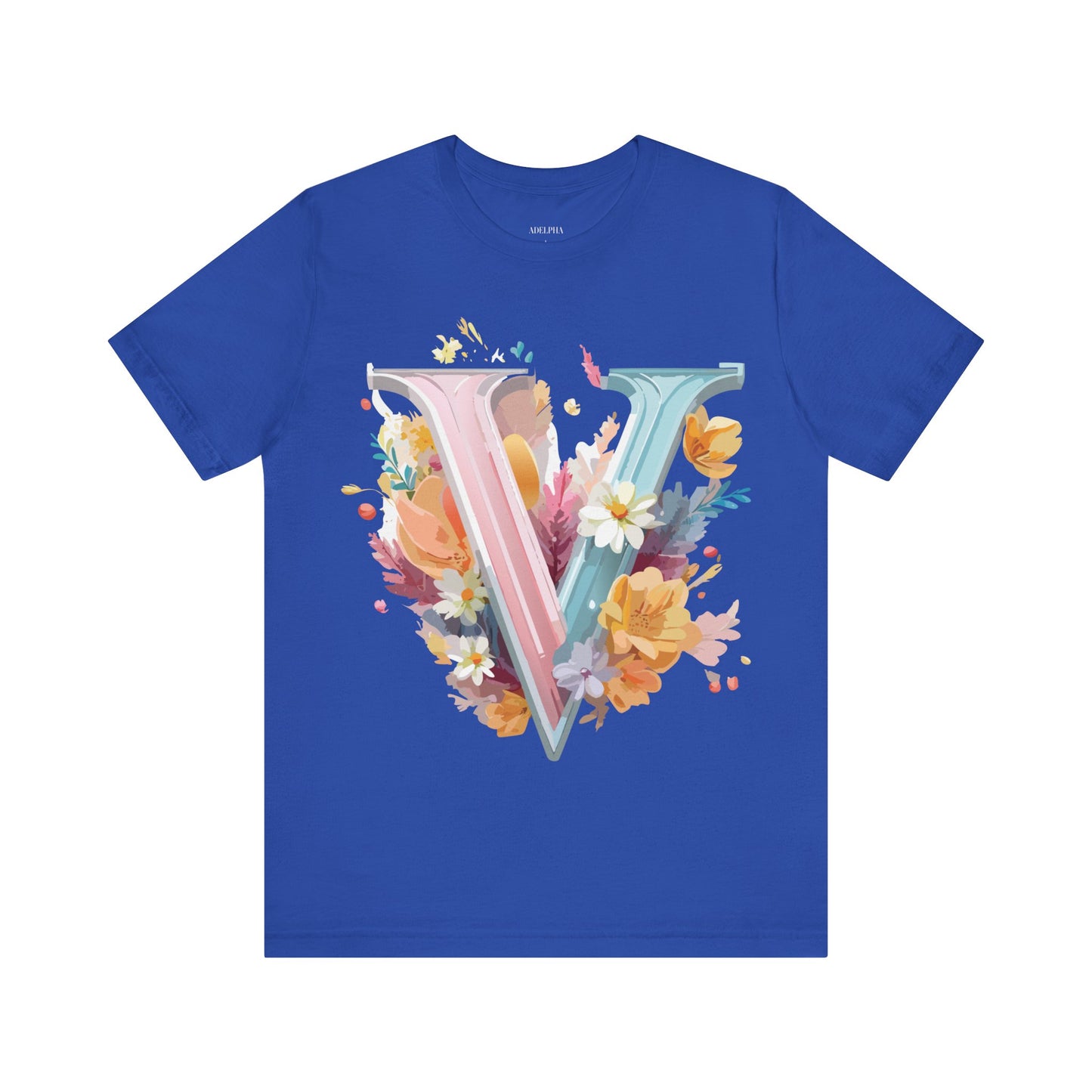 T-shirt en coton naturel - Collection Lettres - V