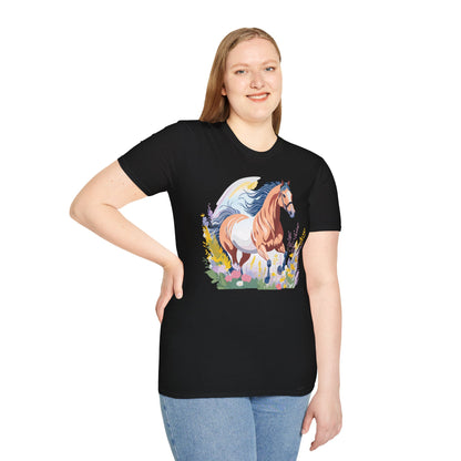Horse Shirt Unisex Gildan Softstyle Tee 100 Ring Spun Cotton