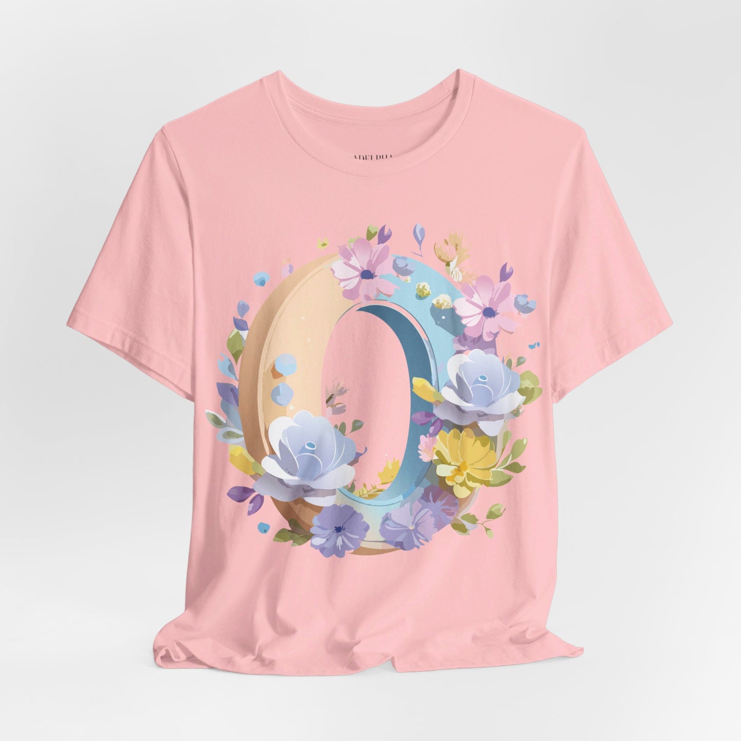 T-shirt en coton naturel - Collection Lettres - O