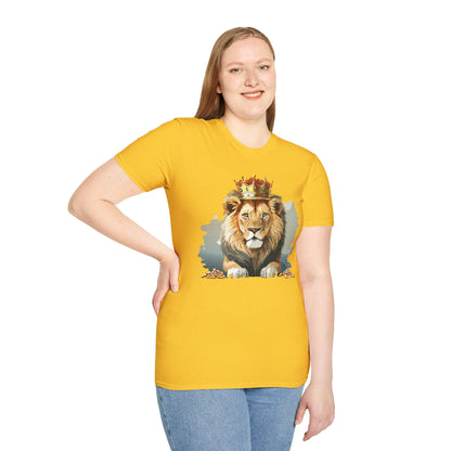 Lion Shirt Unisex Animal Tee Gildan Softstyle 64000 Comfort Fit