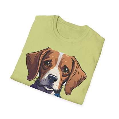 Dog Shirt Unisex Animal Print Tee Softstyle 100 Percent Cotton Gildan 64000