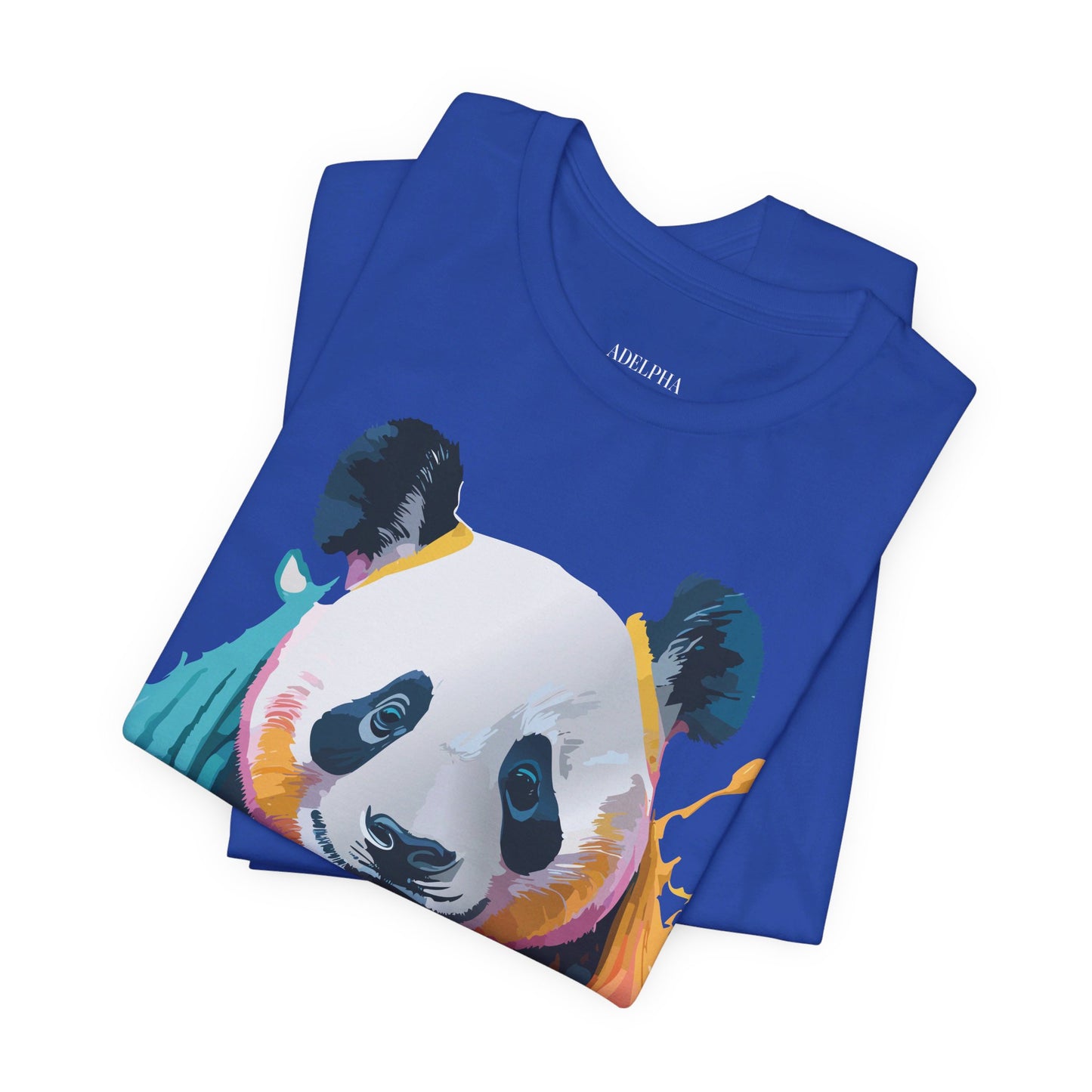 Natural Cotton Tee Shirt with Panda