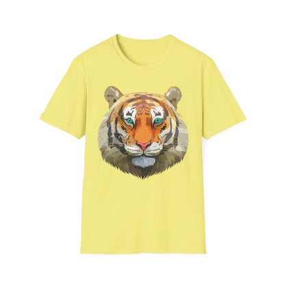 Tiger Shirt Unisex Animal Tee Gildan Softstyle 64000 Cotton Tee