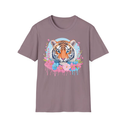 Tiger Shirt Unisex Softstyle T Shirt Gildan 64000 Animal Tee