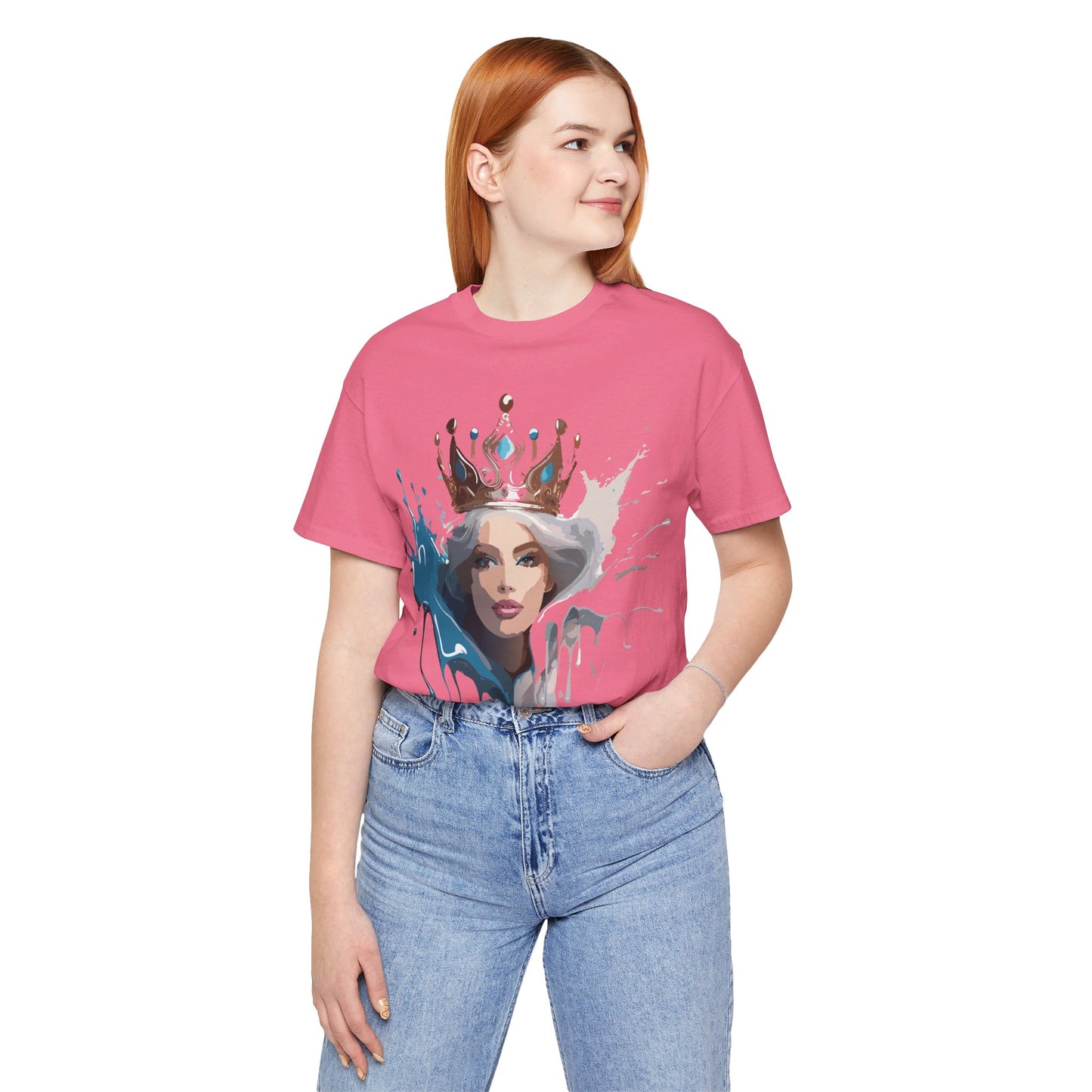 T-Shirt aus natürlicher Baumwolle – Queen Collection