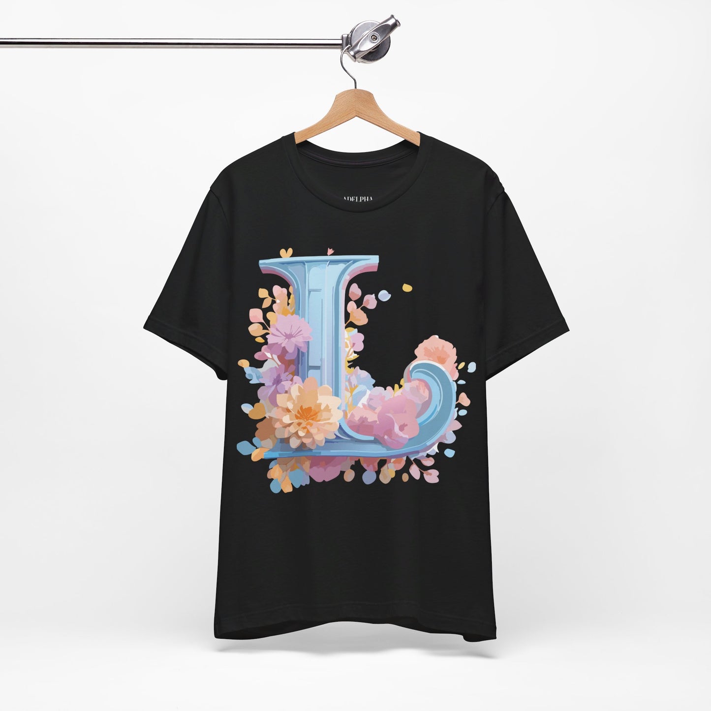 T-Shirt aus natürlicher Baumwolle – Letters Collection – L